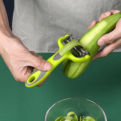 Veggie Twister 3-in-1: The Effortless Kitchen Prep Tool for Salads, Slicing & Grating