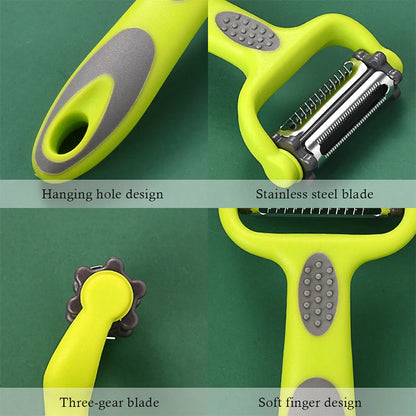 Veggie Twister 3-in-1: The Effortless Kitchen Prep Tool for Salads, Slicing & Grating